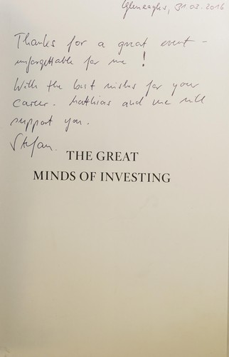 The Great Minds of Investing by William Green & Michael O'Brien